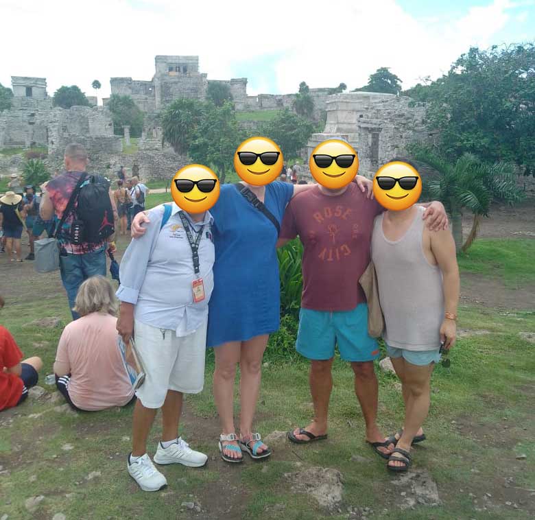 tulum guide in the ruins